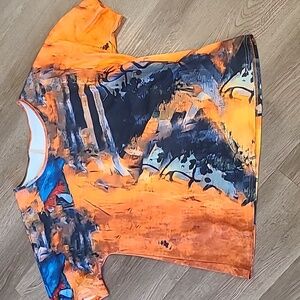 Vibrant  BOHO Orange 1XL T Shirt